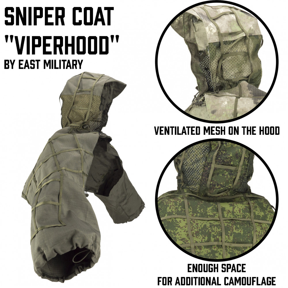 East Military スナイパーコート Viperhood OD